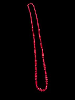 Red Beaded Women's Necklace